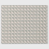 Modern Christmas Trees Wrapping Paper Geschenkpapier (Flach)