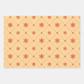 Modern Christmas | Triangles & Snowflakes Pattern Geschenkpapier Set (Vorderseite 3)