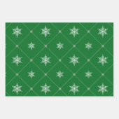 Modern Christmas | Triangles & Snowflakes Pattern Geschenkpapier Set (Vorderseite 2)