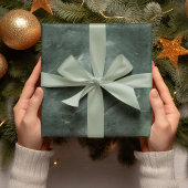 Modern Christmas Watercolor Green Wrapping Paper Geschenkpapier