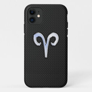 Modern Chrome like Aries Zodiac Sign Case-Mate iPhone Hülle
