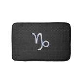 Modern Chrome wie Capricorn Sign auf Snake Stil Badematte (Vorderseite)