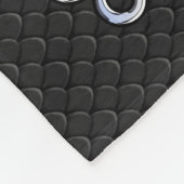 Modern Chrome wie Capricorn Sign auf Snake Stil Fleecedecke (Ecke)