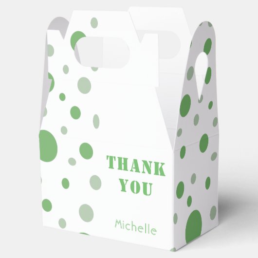 Modern Circle Pattern Vielen Dank Party Geschenkschachtel (Geöffnet)