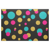 Modern Circles Muster Gold Glitzer pink & blau Stoff (Fat Quarter (45,7 x 55,9 cm))