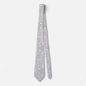 Modern Circuit Board Necktie - B&W Tech Geek Krawatte (Vorderseite)