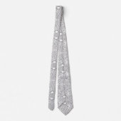 Modern Circuit Board Necktie - B&W Tech Geek Krawatte (Rückseite)