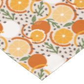 Modern Citrus Fruit Confetti Summer Retro Kitchen Tischdecke (Schrägansicht)