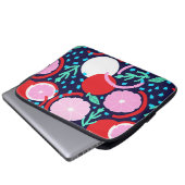 Modern Citrus Fruit Geometric Midnight Market Laptopschutzhülle (Vorne Knopf)
