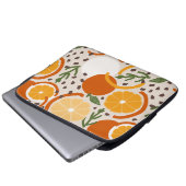 Modern Citrus Fruit Geometric Warm Retro Laptopschutzhülle (Vorne Knopf)