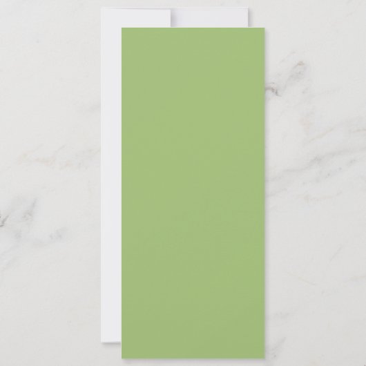 Modern Citrus Green Double Frame Wedding Menu Einladung (Rückseite)