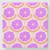 Modern Citrus Slice Pink Lemonade Steinuntersetzer (Vorderseite)