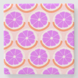 Modern Citrus Slice Pink Lemonade Steinuntersetzer