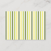 Modern Citrus Wildflower Stripe QR RSVP Begleitkarte (Rückseite)