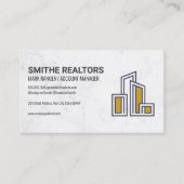 Modern City Gebäude Logo Terminkarte (Vorderseite)