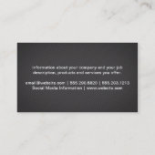 Modern City Gebäude Logo Visitenkarte (Rückseite)