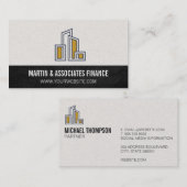 Modern City Gebäude Logo Visitenkarte (Vorne/Hinten)