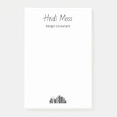 Modern City Skyline Urban Design Consultant  Post-it Klebezettel (Vorderseite)