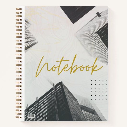 🏙️ Modern Cityscape Notebook - Spiral Bound Notizblock (Vorderseite)