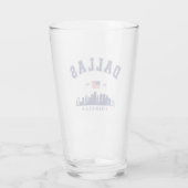 Modern Cityscape of Dallas Texas Glas (Rückseite)