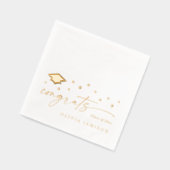 Modern Class of 2026 Congrats Graduation Party Servietten Mit Folie (Links)