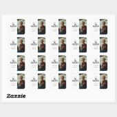 Modern Class of 2026 Graduation Square Sticker (Blatt)