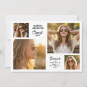 Modern Class of 2026 Multi Photo Graduation Party Einladung (Vorderseite)