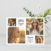 Modern Class of 2026 Multi Photo Graduation Party Einladung (Stehend Vorderseite)