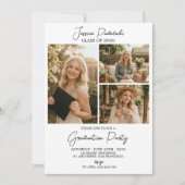 Modern Class of 2026 Photo Graduation Invite Einladung (Vorderseite)