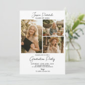 Modern Class of 2026 Photo Graduation Invite Einladung (Stehend Vorderseite)