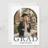 Modern Class of 2026 Photo Graduation Invite Einladung (Rückseite)