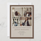 Modern Class of 2026 Photo Minimal Graduation Einladung (Vorderseite)