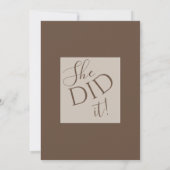 Modern Class of 2026 Photo Minimal Graduation Einladung (Rückseite)