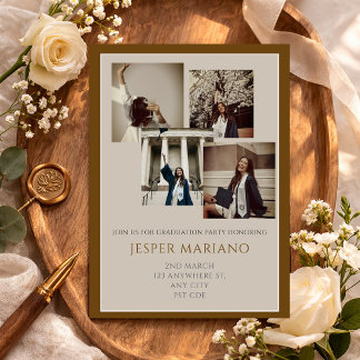 Modern Class of 2026 Photo Minimal Graduation  Einladung