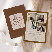 Modern Class of 2026 Photo Minimal Graduation Einladung