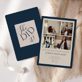 Modern Class of 2026 Photo Minimal Graduation Einladung