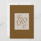 Modern Class of 2026 Photo Minimal Graduation Einladung (Rückseite)