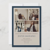 Modern Class of 2026 Photo Minimal Graduation Einladung (Vorderseite)