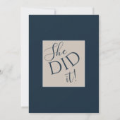 Modern Class of 2026 Photo Minimal Graduation Einladung (Rückseite)