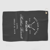Modern Classic Bester Vater By Par Golf  Golfhandtuch (Horizontal)