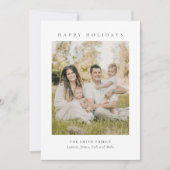 Modern Classic Christmas & New Year Holiday Card Einladung (Vorderseite)
