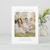 Modern Classic Christmas & New Year Holiday Card Einladung (Stehend Vorderseite)