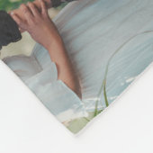 Modern Classic Christmas Photo Elegant Fleecedecke (Ecke)