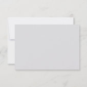 Modern Classic Elevated Ivory Gold Formal Wedding RSVP Karte (Rückseite)