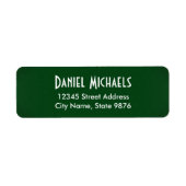 Modern - Classic Green - Rücksendeadresse (Vorne)