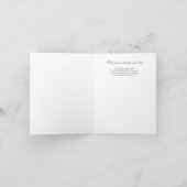 Modern Classic His Vows Wedding Karte (Innenseite)