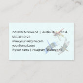 Modern Classic Personal Dragonflies Visitenkarte (Rückseite)