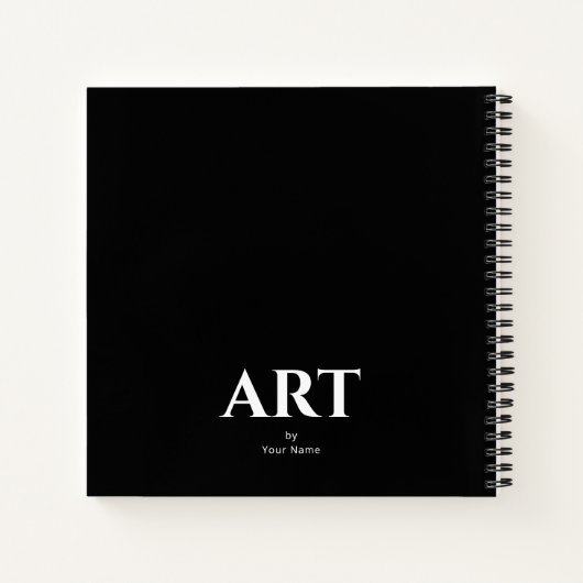 Modern Classic Personalisiert Sketchbook - Ihr Nam Notizblock (Rückseite)