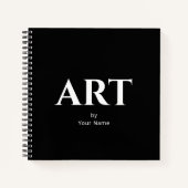 Modern Classic Personalisiert Sketchbook - Ihr Nam Notizblock (Vorderseite)