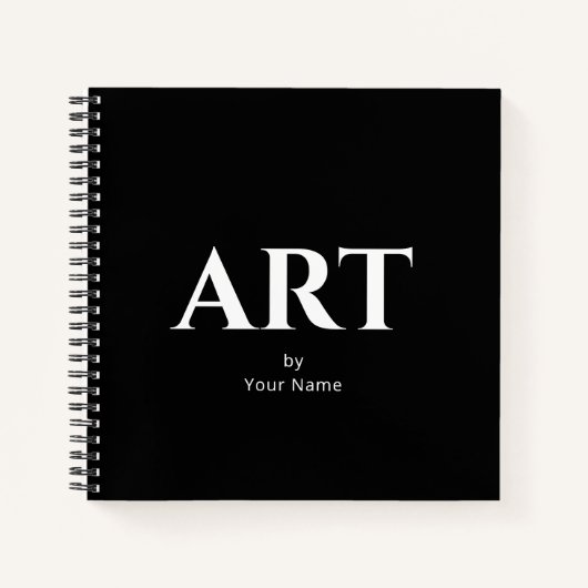 Modern Classic Personalisiert Sketchbook - Ihr Nam Notizblock (Vorderseite)